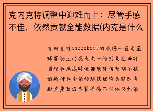 克内克特调整中迎难而上：尽管手感不佳，依然贡献全能数据(内克是什么)